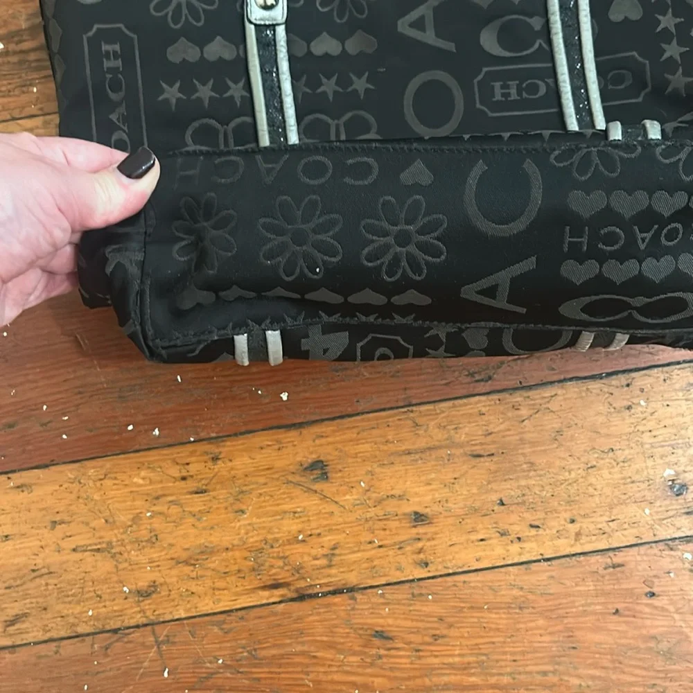 COPY - Coach Black Tote Bag with Metallic Accents - Picture 10 of 17